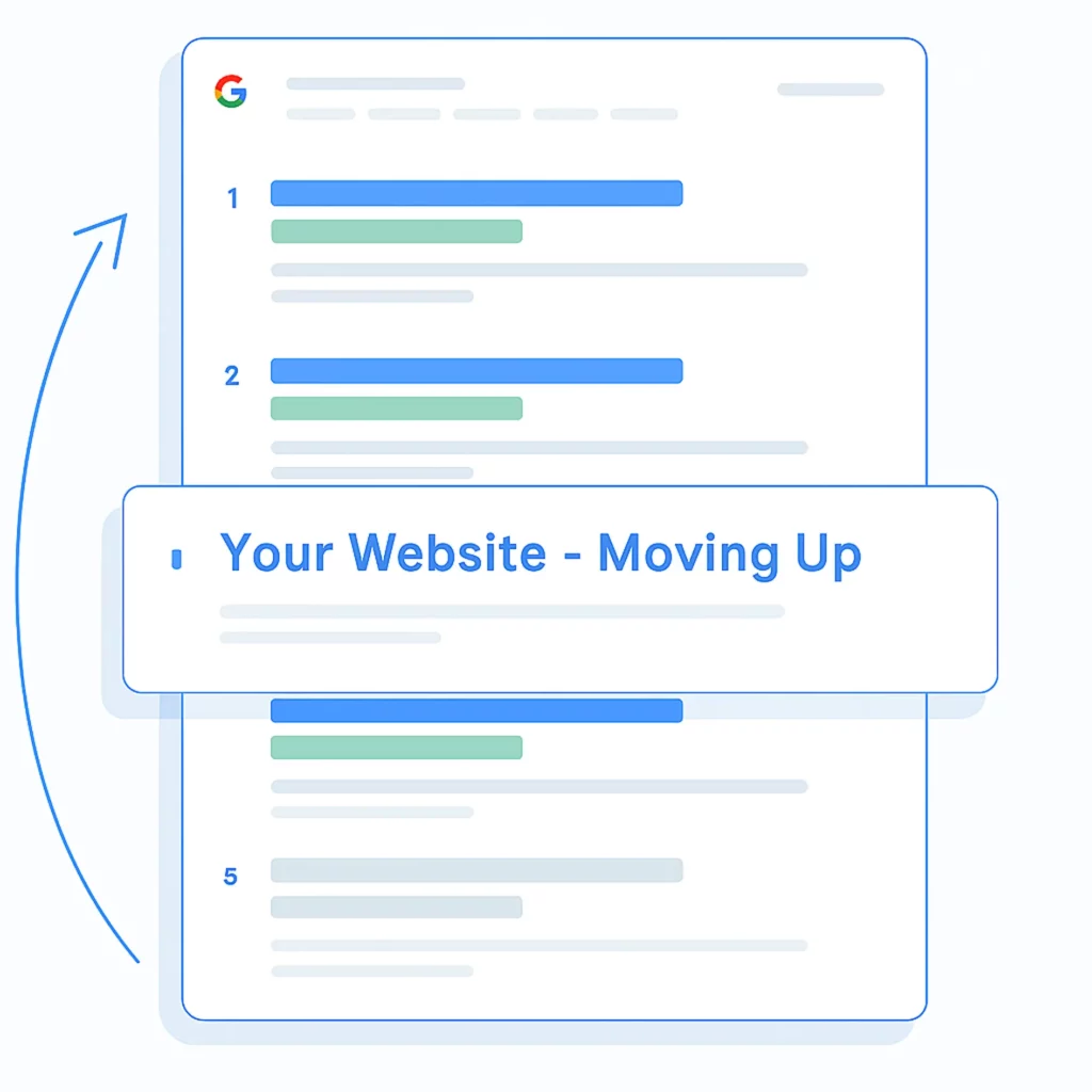 your website moving up